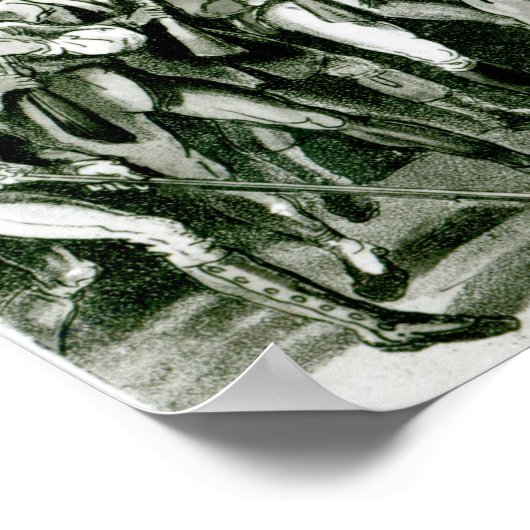 Vernietiging van de Furieuze olifant bij Exeter Poster (Hoek)