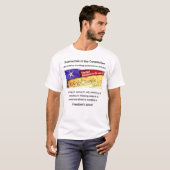 Vernietiging van de Grondwet (licht) T-Shirt (Voorkant volledig)
