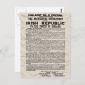 Vernietiging van de Ierse Republiek wegens de vers Briefkaart (Voorkant / Achterkant)