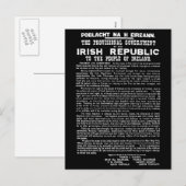 Vernietiging van de Ierse Republiek wegens de vers Feestdagenkaart (Voorkant / Achterkant)