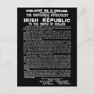 Vernietiging van de Ierse Republiek wegens de vers Feestdagenkaart