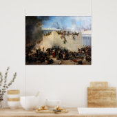 Vernietiging van de joodse tempel in Jeruzalem Poster (Keuken)