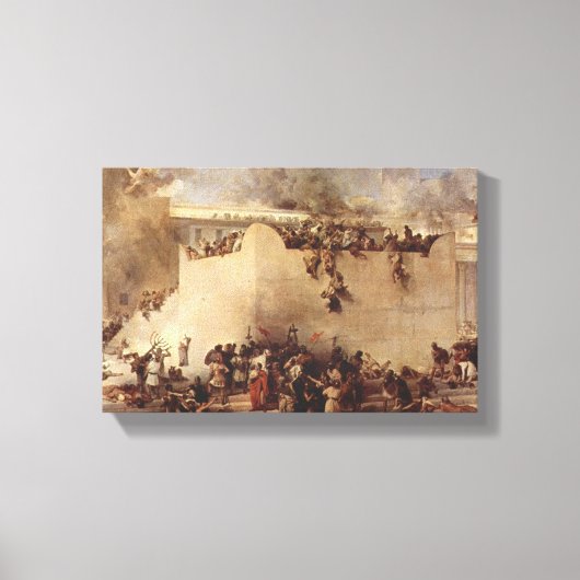 Vernietiging van de tempel van Jeruzalem Canvas Afdruk (Voorkant)