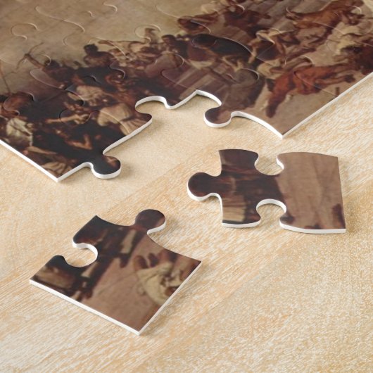 Vernietiging van de tempel van Jeruzalem Legpuzzel (Zijkant)