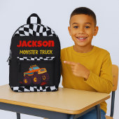 Vernietiging van het ! bedrukte rugzak