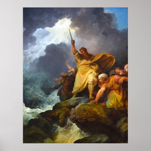 Vernietiging van het leger van de Farao (1792) Poster (Voorkant)