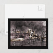 Vernietiging van het schip briefkaart (Voorkant / Achterkant)