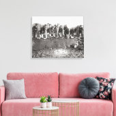 Vernietiging van illegale drank, 1923 canvas afdruk (Insitu (Woonkamer))