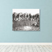 Vernietiging van illegale drank, 1923 canvas afdruk (Insitu (Houten vloer))