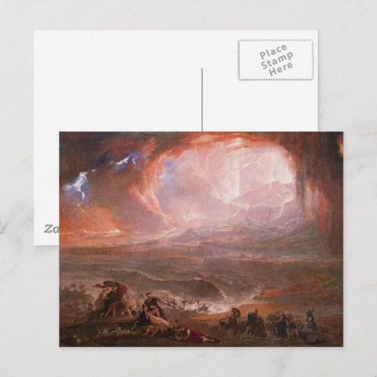 Vernietiging van Pompeii en Herculaneum Briefkaart (Voorkant / Achterkant)