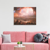 Vernietiging van Pompeii en Herculaneum Canvas Afdruk (Insitu (Woonkamer))