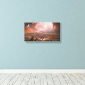 Vernietiging van Pompeii en Herculaneum Canvas Afdruk (Insitu (Houten vloer))