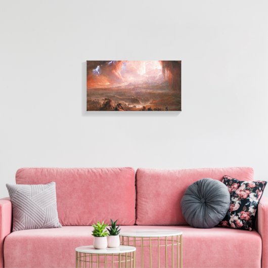 Vernietiging van Pompeii en Herculaneum Canvas Afdruk (Insitu (Woonkamer))