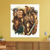 VERNIETIGING VAN SMAUG™-tekens Canvas Afdruk (Insitu (Woonkamer))