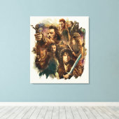 VERNIETIGING VAN SMAUG™-tekens Canvas Afdruk (Insitu (Houten vloer))