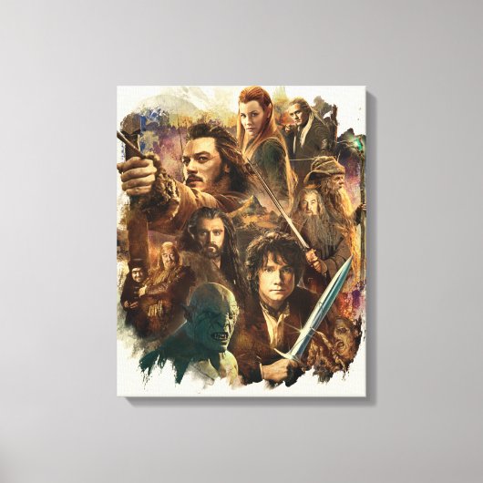 VERNIETIGING VAN SMAUG™-tekens Canvas Afdruk (Voorkant)
