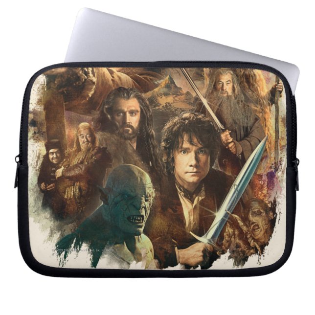 VERNIETIGING VAN SMAUG™-tekens Laptop Sleeve (Voorkant)