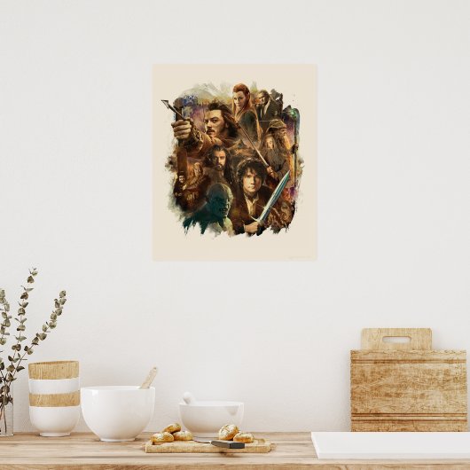 VERNIETIGING VAN SMAUG™-tekens Poster (Keuken)