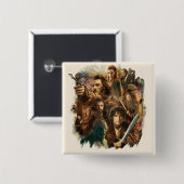 VERNIETIGING VAN SMAUG™-tekens Vierkante Button 5,1 Cm (Voorkant /achterkant)