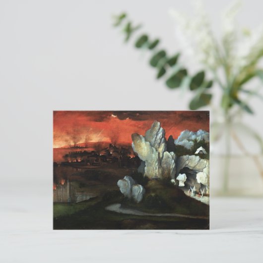 Vernietiging van Sodom en Gomorra - Joachim Patine Briefkaart (Staand voorkant)