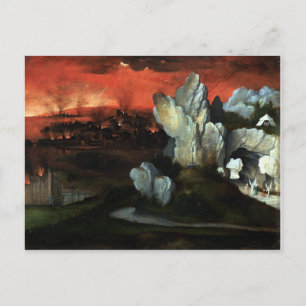 Vernietiging van Sodom en Gomorra - Joachim Patine Briefkaart