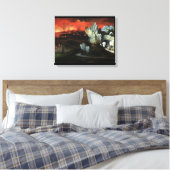 Vernietiging van Sodom en Gomorra - Joachim Patine Canvas Afdruk (Insitu (Slaapkamer))
