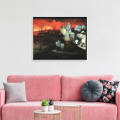 Vernietiging van Sodom en Gomorra - Joachim Patine Canvas Afdruk (Insitu (Woonkamer))