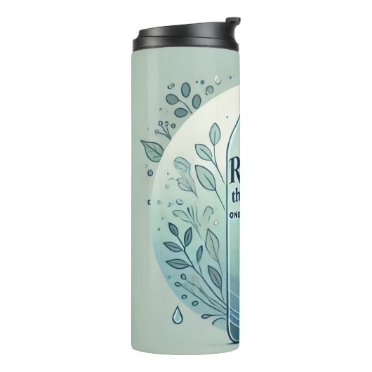 Vernieuw de aarde AI-kunst Thermosbeker (Gedraaid links)
