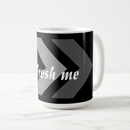 Vernieuw Mij Aangepaste Afbeelding Tekst Impuls le Koffiemok (Voorkant rechts)