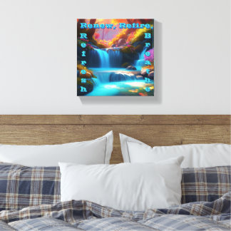 Vernieuw Opnieuw Opfrissen Adem Canvas Afdruk