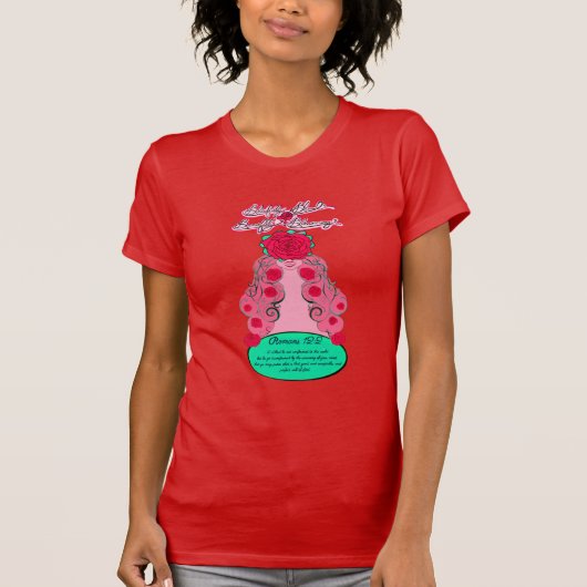 Vernieuw Uw Geest - Blushing Rose T-shirt (Voorkant)