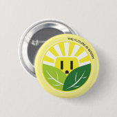 Vernieuwbare energie - Sunburst Plug Ronde Button 5,7 Cm (Voorkant /achterkant)
