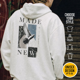 Vernieuwd 2 Korintiërs 5:17 Christelijke Streetwea Hoodie