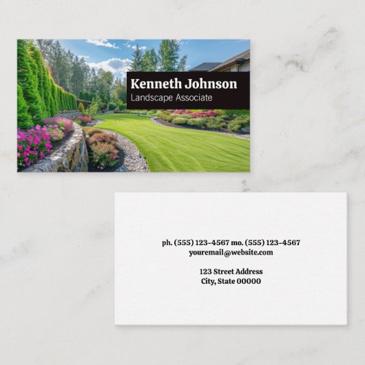 Vernieuwd Gazon | Woon Landschap Visitekaartje (Voorkant / Achterkant)