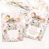 Vernieuwde bosgrond van Floral Garden Girl Birthda Kaart