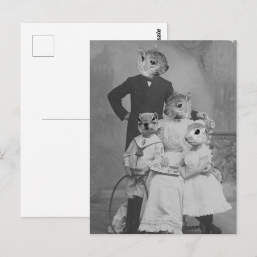  vernieuwde kunsteekhoorn briefkaart (Voorkant / Achterkant)