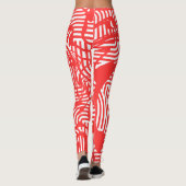 Vernieuwde Legins rood Moeiteloze stijl en flexibi Leggings (Achterkant)