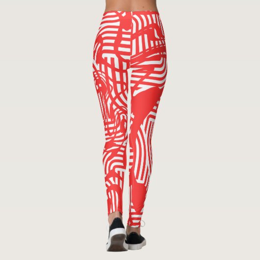 Vernieuwde Legins rood Moeiteloze stijl en flexibi Leggings (Achterkant)