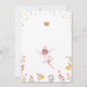 Vernieuwde magische tuinvezel Birthday Bedankkaart (Achterkant)