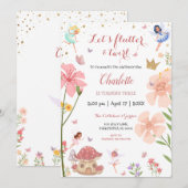 Vernieuwde magische tuinvezel Birthday Kaart (Voorkant / Achterkant)