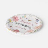 Vernieuwde magische tuinvezel Birthday Papieren Bordje (Gekanteld)