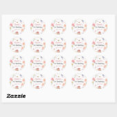 Vernieuwde magische tuinvezel Birthday Ronde Sticker (Vel)