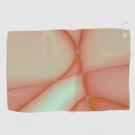 Vernieuwde perzikconvex-stuksnijdsels golfhanddoek