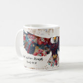 Vernieuwde sterkte: Jesaja 40:31 gepersonaliseerde Koffiemok (Voorkant links)