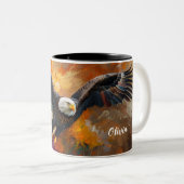 Vernieuwde sterkte: Jesaja 40:31 gepersonaliseerde Tweekleurige Koffiemok (Voorkant rechts)