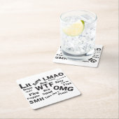 Vernieuwde uitdrukkingen en tienerpraat uit 2019 kartonnen onderzetters (Insitu)