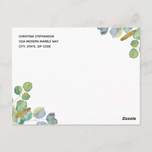 Vernieuwde weddenschappen Wijziging plan uitgestel Briefkaart (Achterkant)