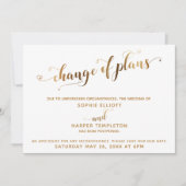 Vernieuwde wedloop Verandering van plannen Goud en Kaart (Voorkant)