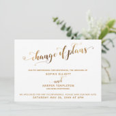 Vernieuwde wedloop Verandering van plannen Goud en Kaart (Staand voorkant)