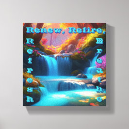 Vernieuwen Vernieuwen Vernieuwen Ademen Canvas Afdruk